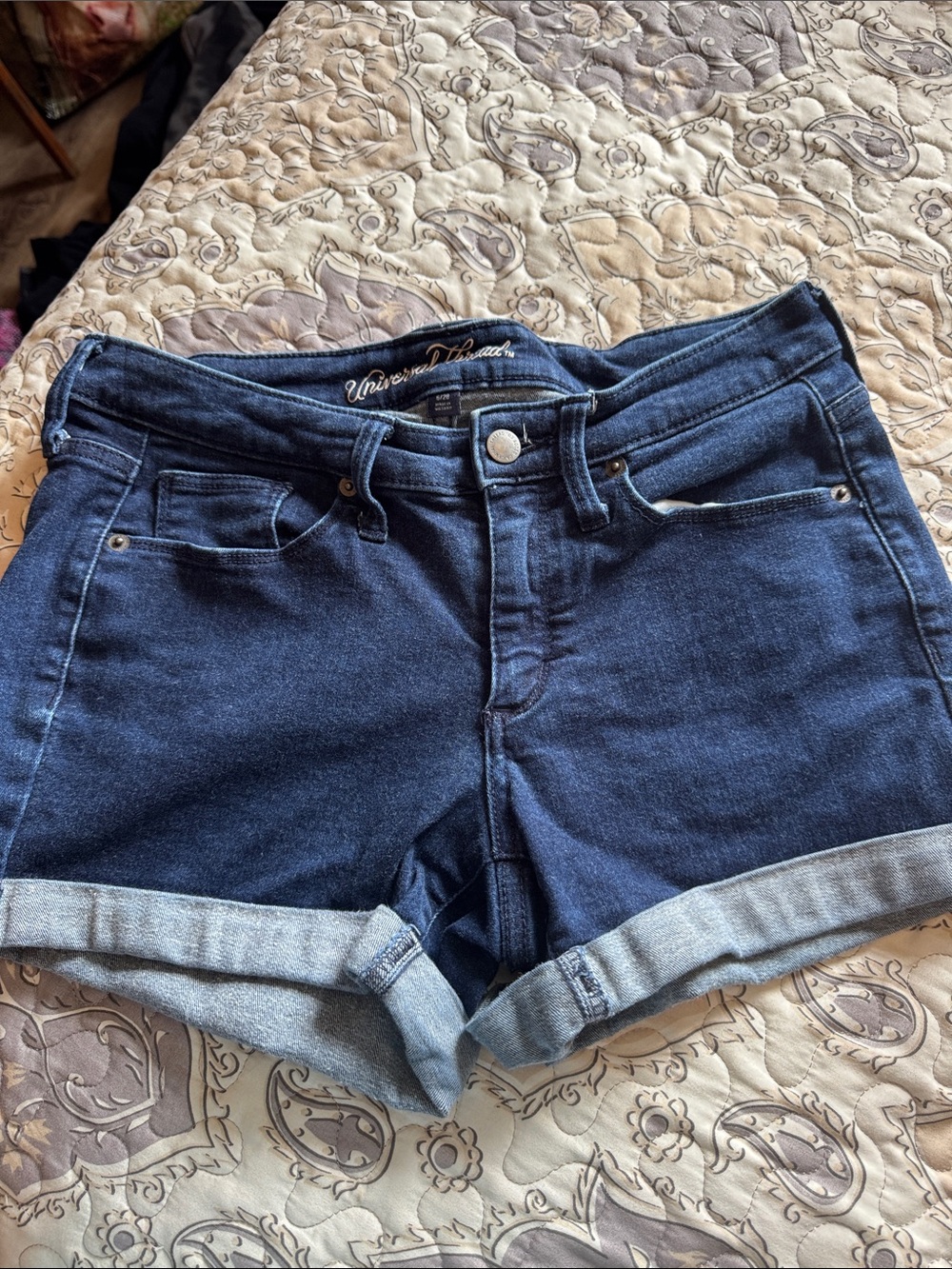 Universal Thread Indigo Cuffed Denim Shorts